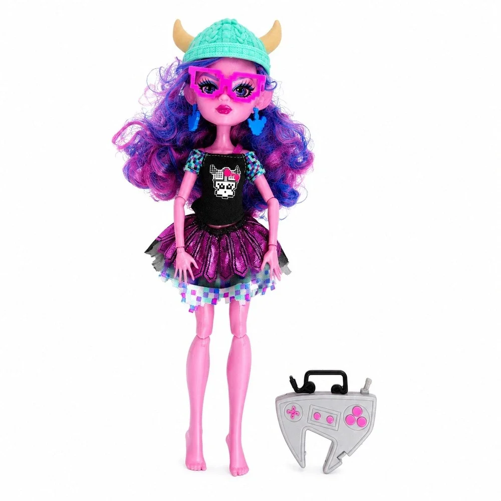 Monster High Kjersti Trollson Brand-Boo Students Doll Pink Gamer Troll Mattel